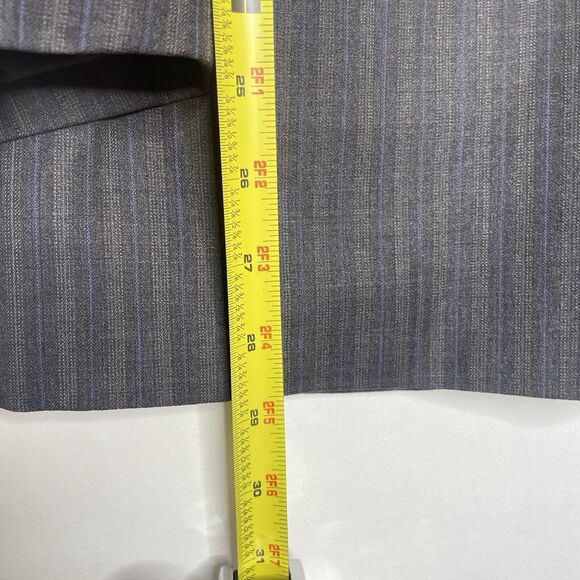 Coppley Men’s100% Wool Blazer 44W Gray Pinstripe Old Money Preppy Classic Canada - Picture 6 of 8